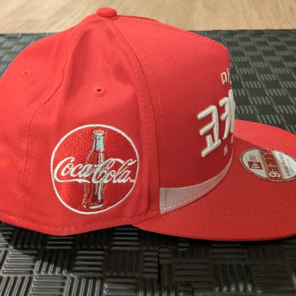 950 AF "COCA COLA" Collaboration KOREAN Red NEW ERA Snapback - Picture 6 of 7